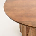 هومز طاولة قهوة خشبية باللون البني 45*95*95سم image number 1