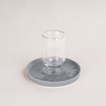 Dallaty grey porcelain and glass Tea and coffee cups set 18 pcs image number 2