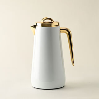 Dallaty Eve set of 2 steel vacuum flask white & gold