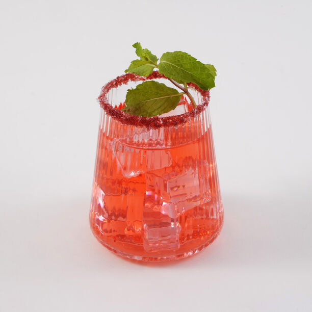 La Mesa 4 Pcs Ribbed Tumbler Glass Set, Clear 8.5*8.5*9.5 Cm image number 1