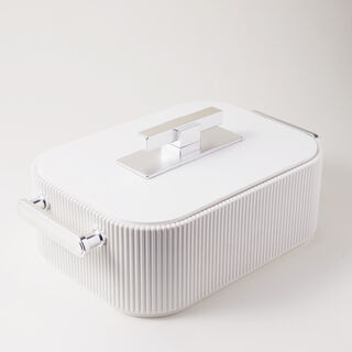 La Mesa stainless steel food warmer 4L in silver