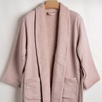 Ambra pink cotton bathrobe S/M image number 0