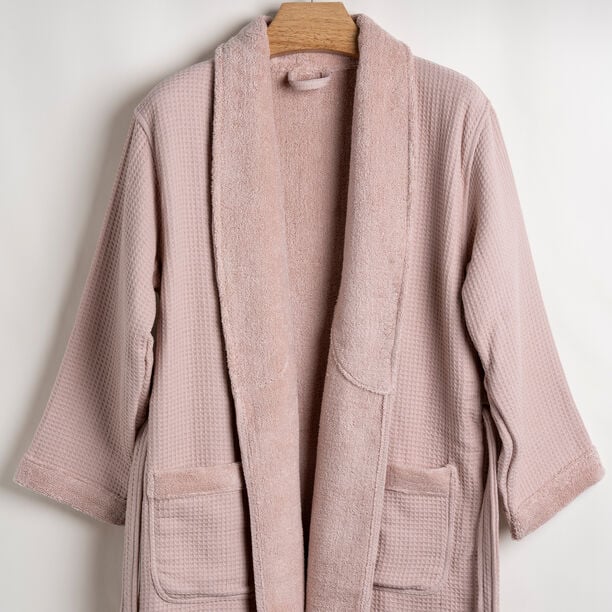 Ambra pink cotton bathrobe S/M image number 0