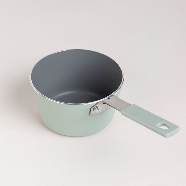 2Pcs Mini Set Frypan + Sauce Pan Green image number 3