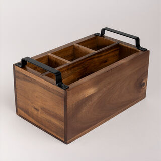 Alberto wooden utensil holder 26*16*14 cm