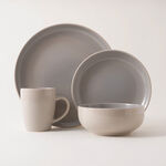 La Mesa 16pcs stoneware dinner set, grey image number 0