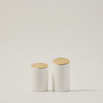 طقم ملاحات قطعتين أبيض/ذهبي من لاميسا  image number 0