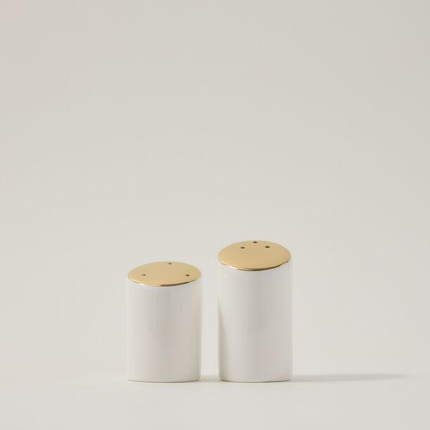 طقم ملاحات قطعتين أبيض/ذهبي من لاميسا  image number 0