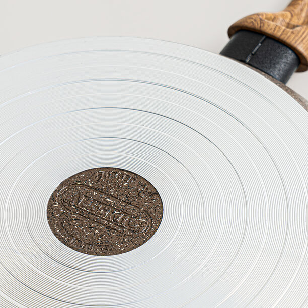 Alberto aluminium 9pcs cookware set, brownstone image number 5