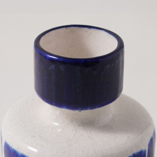 Homez Ceramic Blue And White Vase 11.8*11.8*15.5Cm