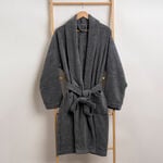 Ultra soft bathrobe, gray size S/M image number 1