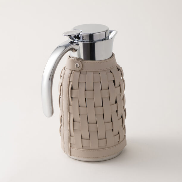 Dallaty stainless steel vacuum flask 0.8L, beige image number 0