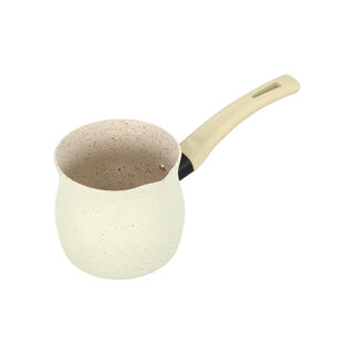 Alberto Granitic Coffee Pot With Handle Cream Color