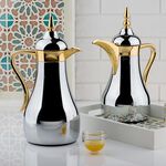 طقم دلات ستيل لون فضي/ ذهبي قطعتين من دلتي  image number 5