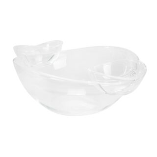 Alberto Deep Snack Bowl With Two Dipping Bowls