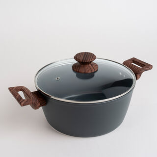 7Pcs Forged Aluminum Cookware Set With Silicone Handles 