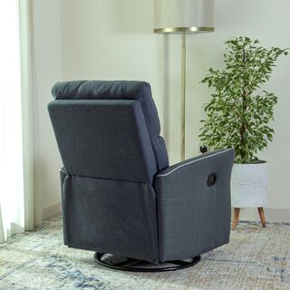 Parma manual recliner/rocking chair, dark grey