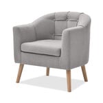Homez Beige Joyce Armchair 70*64*75Cm image number 2
