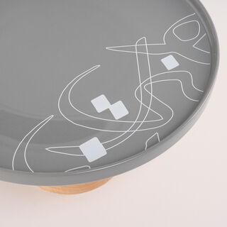 Footed Cake Stand Calligraphy