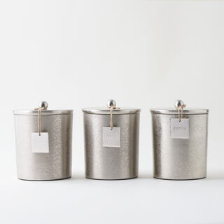 ألبرتو طقم علب حفظ ستانلس ستيل 3 قطع 12*12*14سم، فضي