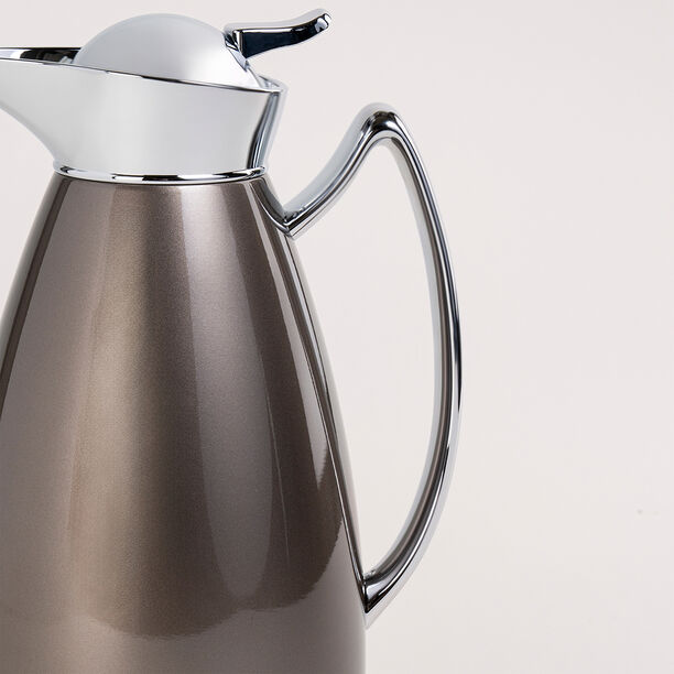 Dallety Steel Flask Italian Brown/Chrome 1 Liter image number 3