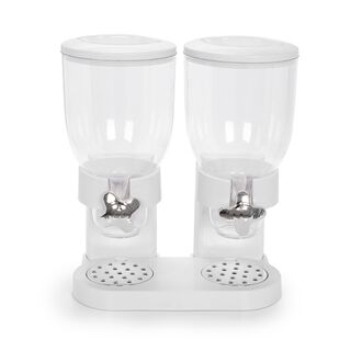 موزع حبوب الإفطار المزدوج من البرتو باللون الأسود