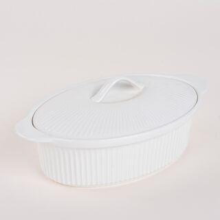 Oval Casserole With Ceramic Lid