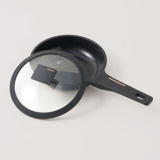 Alberto aluminum frying pan with lid 1.5l, black