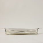 Oval Plate With Stand Silver 12" image number 2