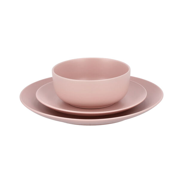 La Mesa pink stoneware 18 pc Dinner set image number 1