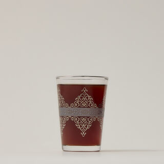 Moroccan Tea Glass 6 Peaces Silver 