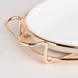 طبق تقديم مع حامل