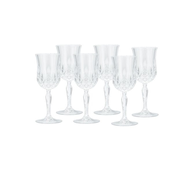 RCR transparent italian crystal glasses set of 18 pc image number 2