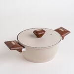 Alberto 7 piece beige granite cookware set image number 1
