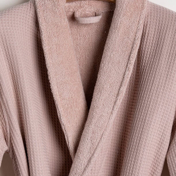 Ambra pink cotton bathrobe S/M image number 1