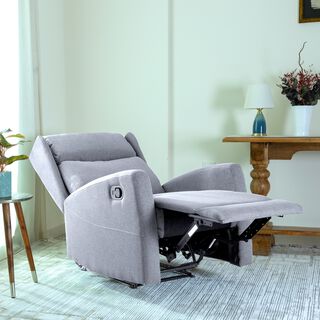 Verona manual recliner chair from Home Canvas, light grey
