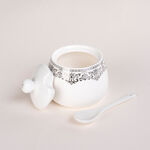 Lamesa 28Pc Porcelain Tc Set G&S White Silver image number 4