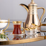 18 Piece Tea Set Gold Rim image number 5