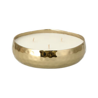 Candle Tray Hammered Gold