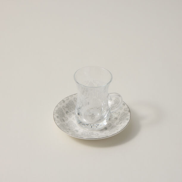 Zukhroof 28 Pieces Porcelain Tea And Coffee Set Danteel Gray  image number 2