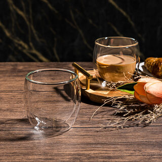 Mug Set 2 Pieces Double Wall Plain 300Ml Veer