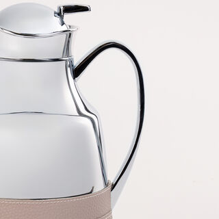 Dallaty steel vacuum flask pink leather 1L