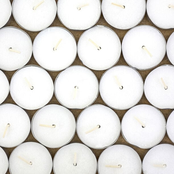 Tea Light Basic White Set Of 100 image number 1