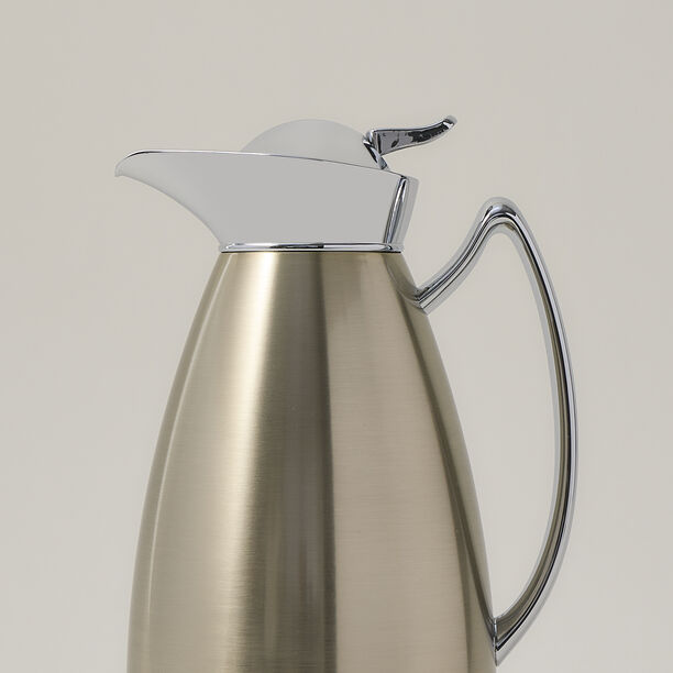 دلة ستيل ذهبي1لتر image number 1