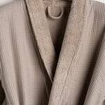 Ambra beige cotton bathrobe S/M image number 2