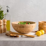 Alberto bamboo salad bowl 28*12 cm image number 0