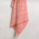 Jacquard/cotton bath towel, peach 70*140 cm image number 0
