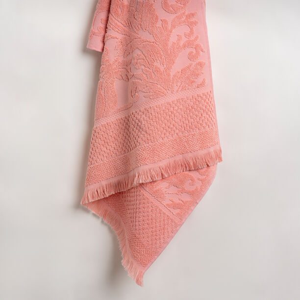 Jacquard/cotton bath towel, peach 70*140 cm image number 0