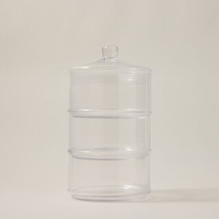 برطمان تخزين حلويات 3 طبقات