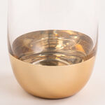 7 Pcs Glass Drink Set Tashkeel Pattern Gold image number 3